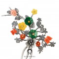 Coral dwikkoji hair ornament