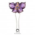 Amethyst dwikkoji hair ornament