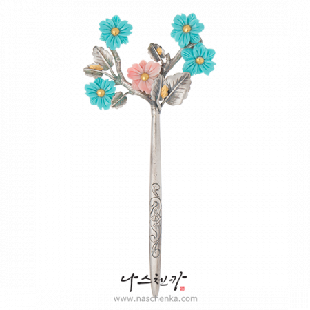 Flower dwikkoji hair ornament