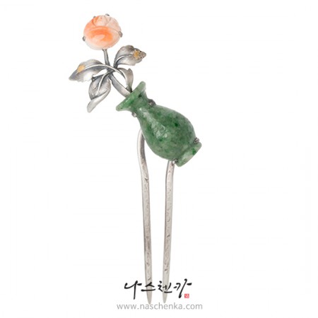 Jade coral dwikkoji hair ornament No. 2