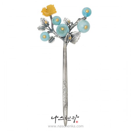 Silver dwikkoji hair ornament