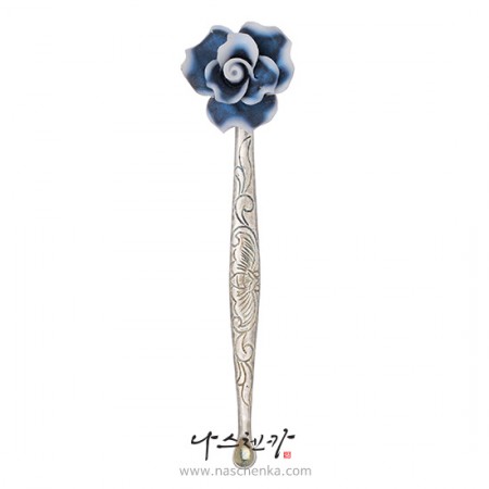 Silver dwikkoji hair ornament