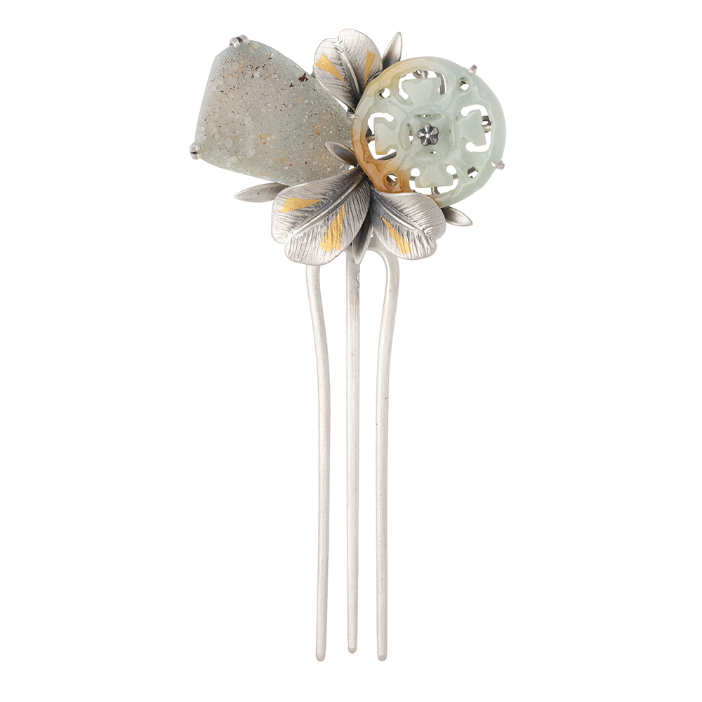 Jade agate dwikkoji hair ornament No. 2
