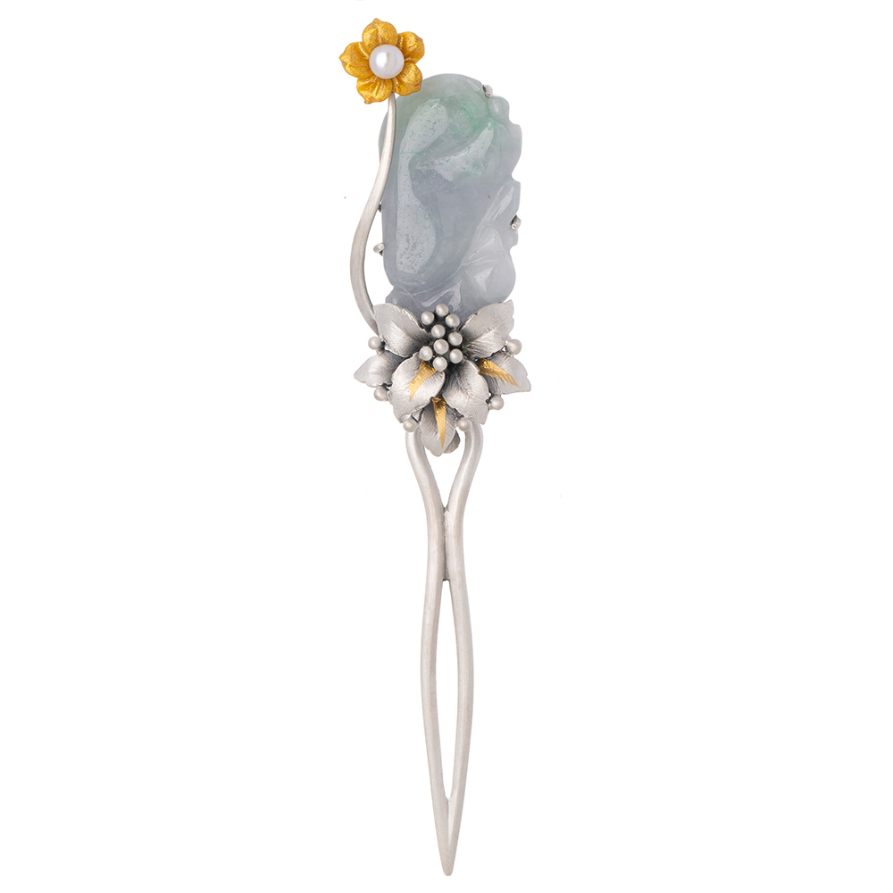 Lavender jade dwikkoji hair ornament No. 3