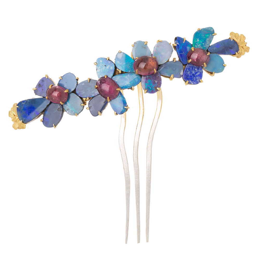 Silver dwikkoji hair ornament