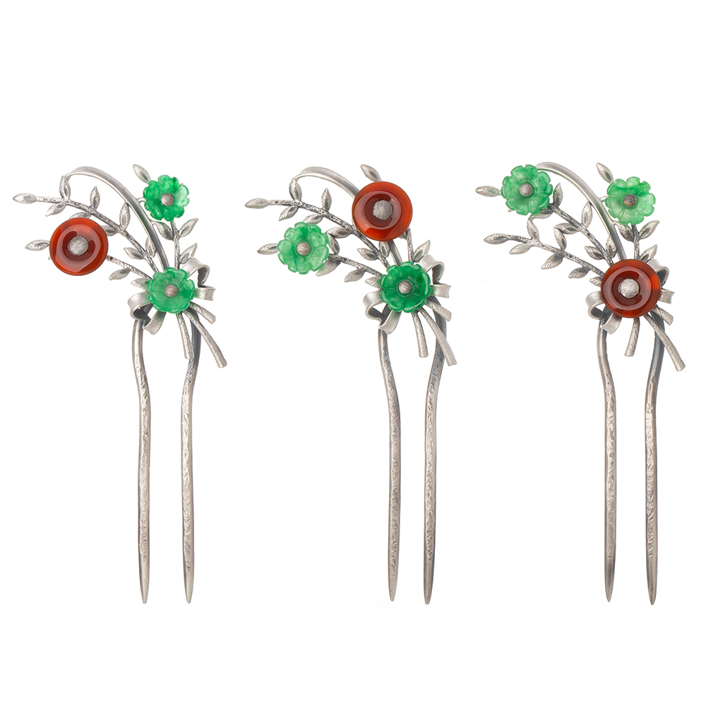 Samjak triple dwikkoji hair ornament