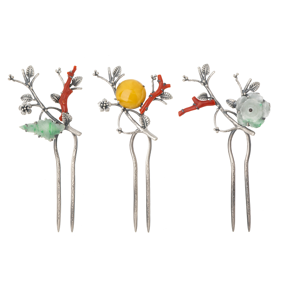 Samjak triple dwikkoji hair ornament