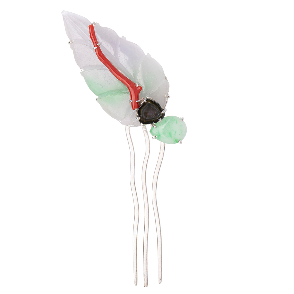 Silver dwikkoji hair ornament