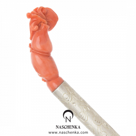 Coral binyeo hairpin (Solid Stone Binyeo)