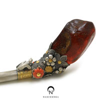 Amber silver binyeo hairpin (NASCHENKA Signature Binyeo)