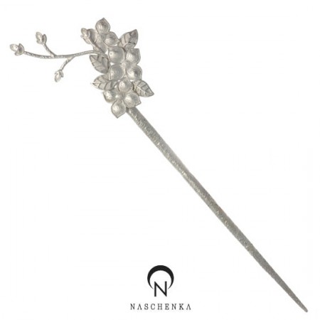 Lingzhi silver binyeo hairpin (NASCHENKA Signature Binyeo)