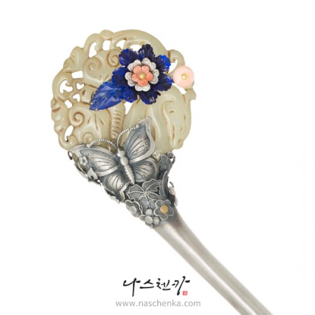Jade binyeo hairpin (NASCHENKA Signature Binyeo)