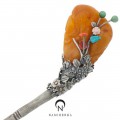 Amber binyeo hairpin (NASCHENKA Signature Binyeo)