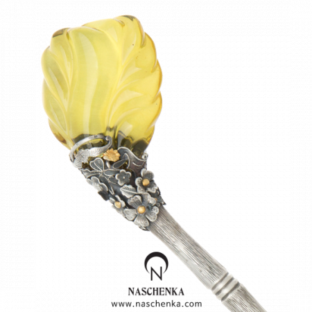 Amber binyeo hairpin