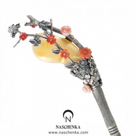 Amber binyeo hairpin (NASCHENKA Signature Binyeo)