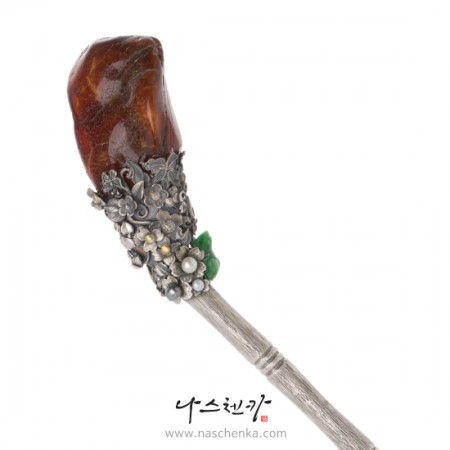 Amber binyeo hairpin