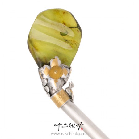 Amber binyeo hairpin (NASCHENKA Signature Binyeo)