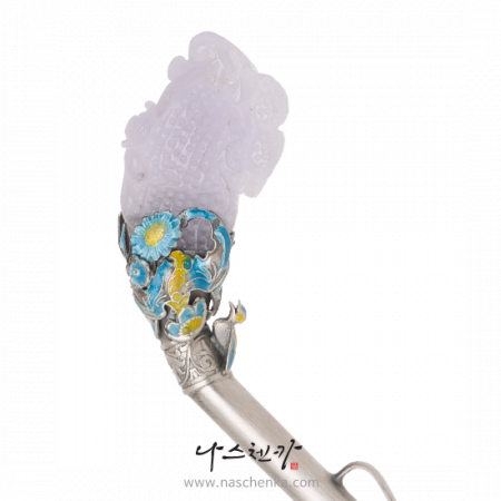 Jade cloisonné binyeo hairpin (Jade Binyeo)