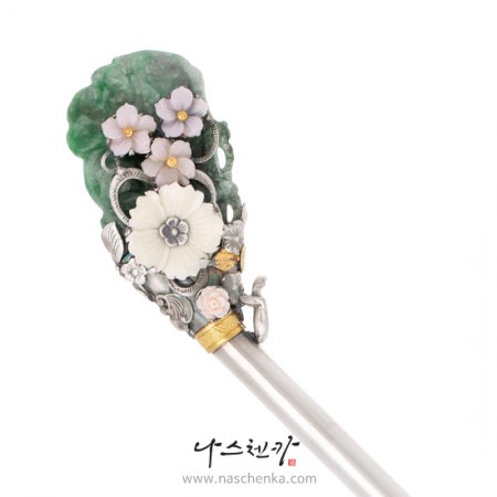 Jade silver binyeo hairpin No. 98 (Jade Binyeo)