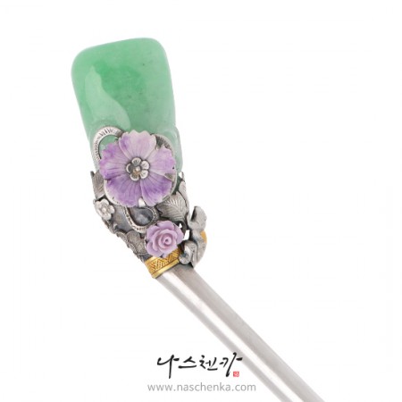 Jade silver binyeo hairpin No. 99 (Jade Binyeo)