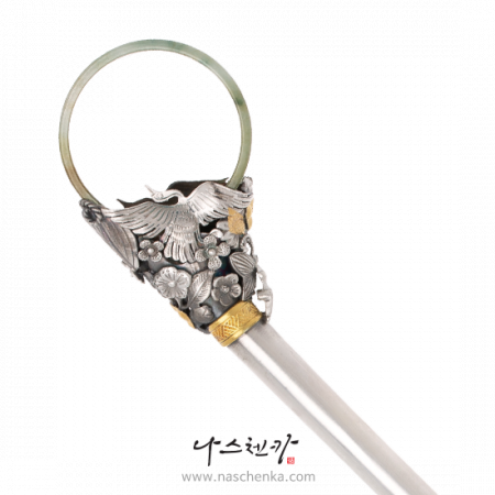 Jade silver binyeo hairpin (Jade Binyeo)