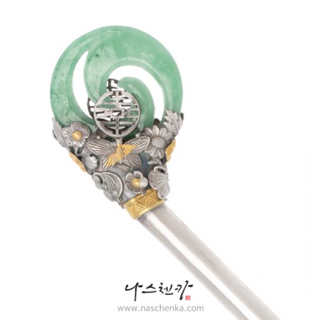 Jade binyeo hairpin (NASCHENKA Signature Binyeo)