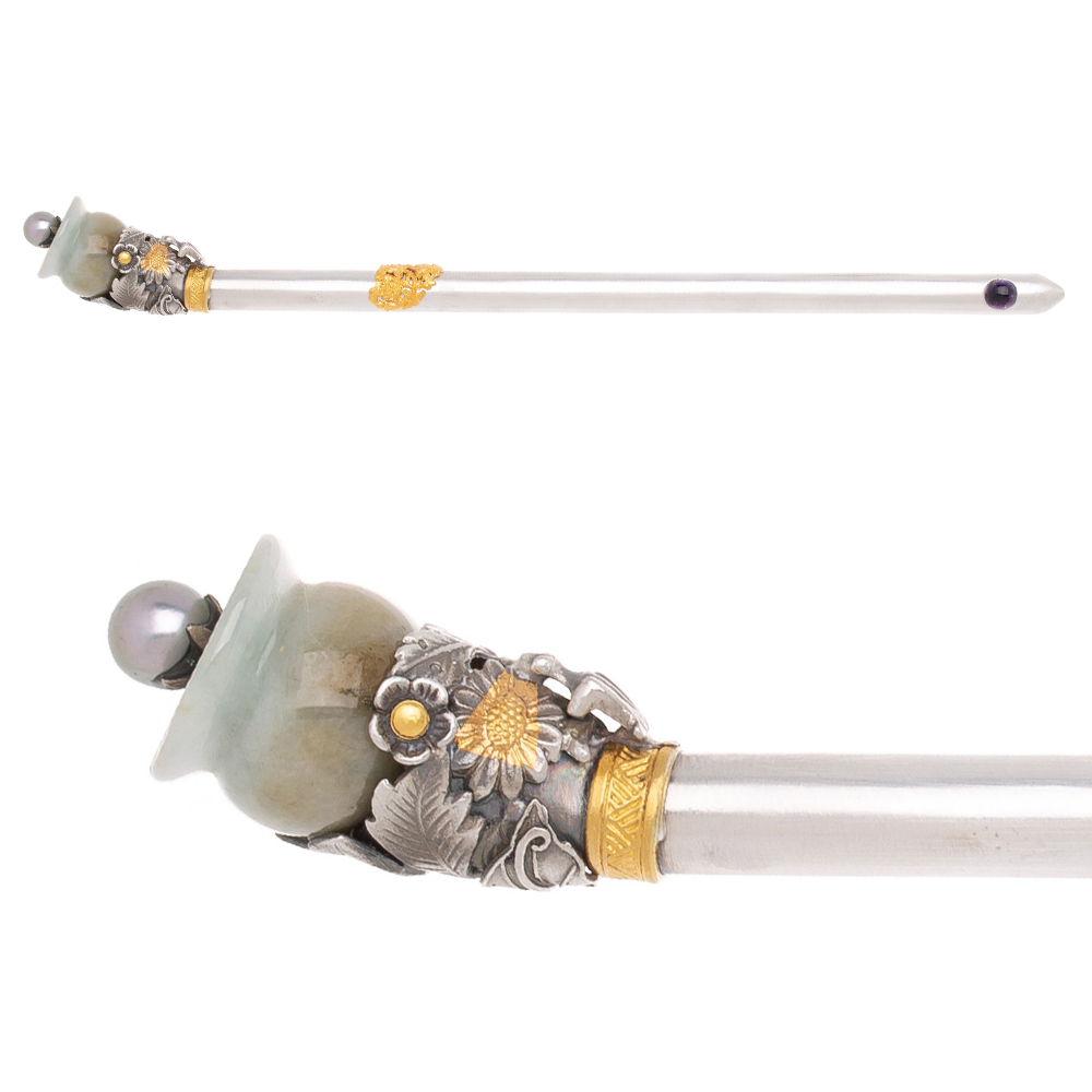 Jade pearl binyeo hairpin (NASCHENKA Signature Binyeo)