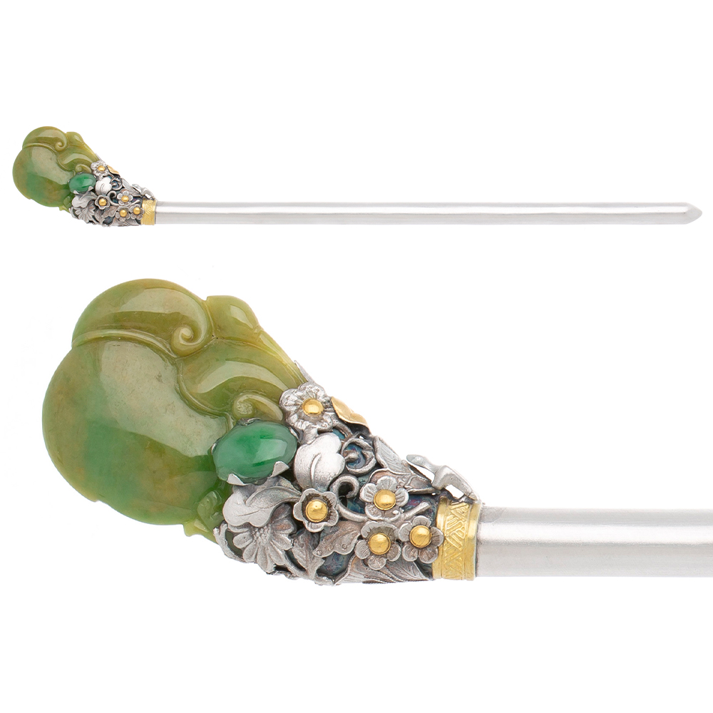 Jade binyeo hairpin (NASCHENKA Signature Binyeo)