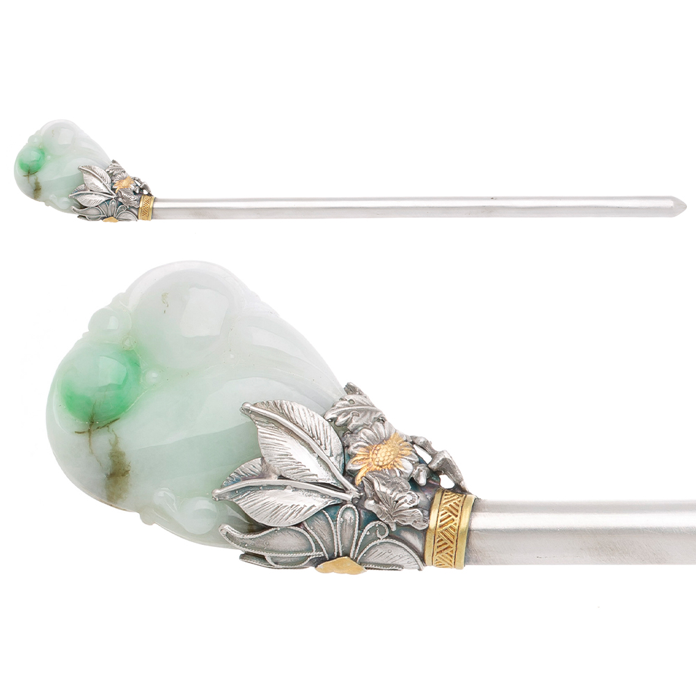 Jade binyeo hairpin (NASCHENKA Signature Binyeo)
