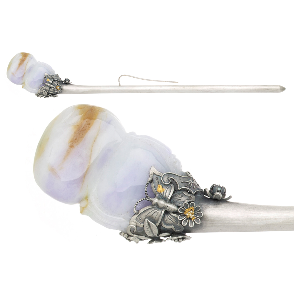 Lavender jade binyeo hairpin (NASCHENKA Signature Binyeo)