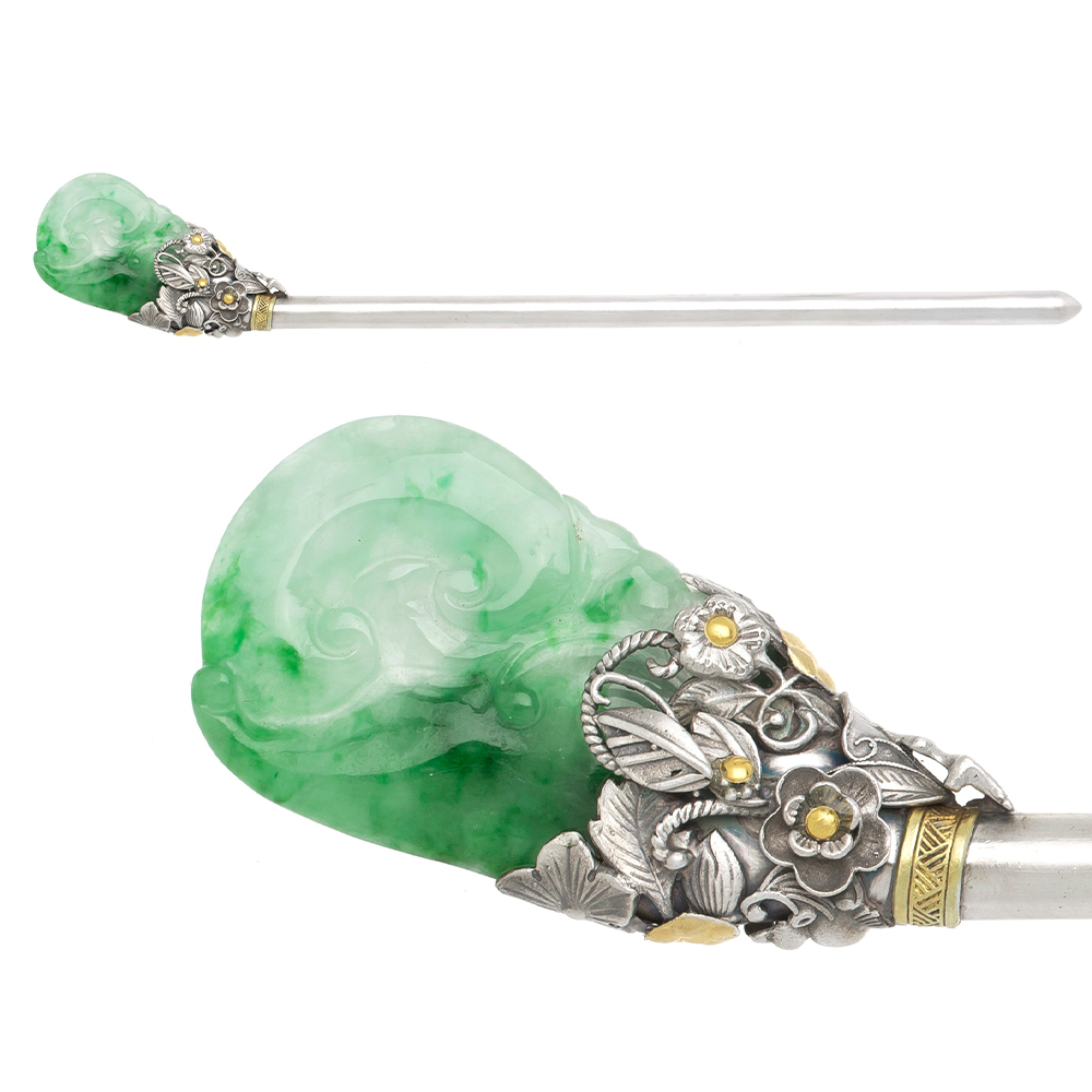 Jade binyeo hairpin (NASCHENKA Signature Binyeo)