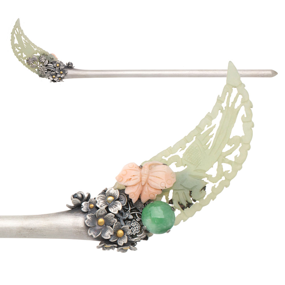 Jade binyeo hairpin (NASCHENKA Signature Binyeo)