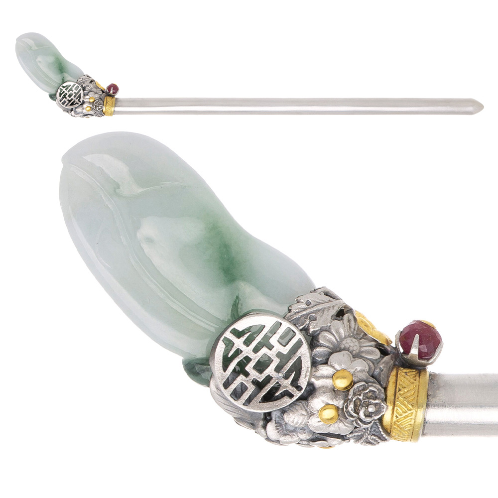 Jade binyeo hairpin (NASCHENKA Signature Binyeo)