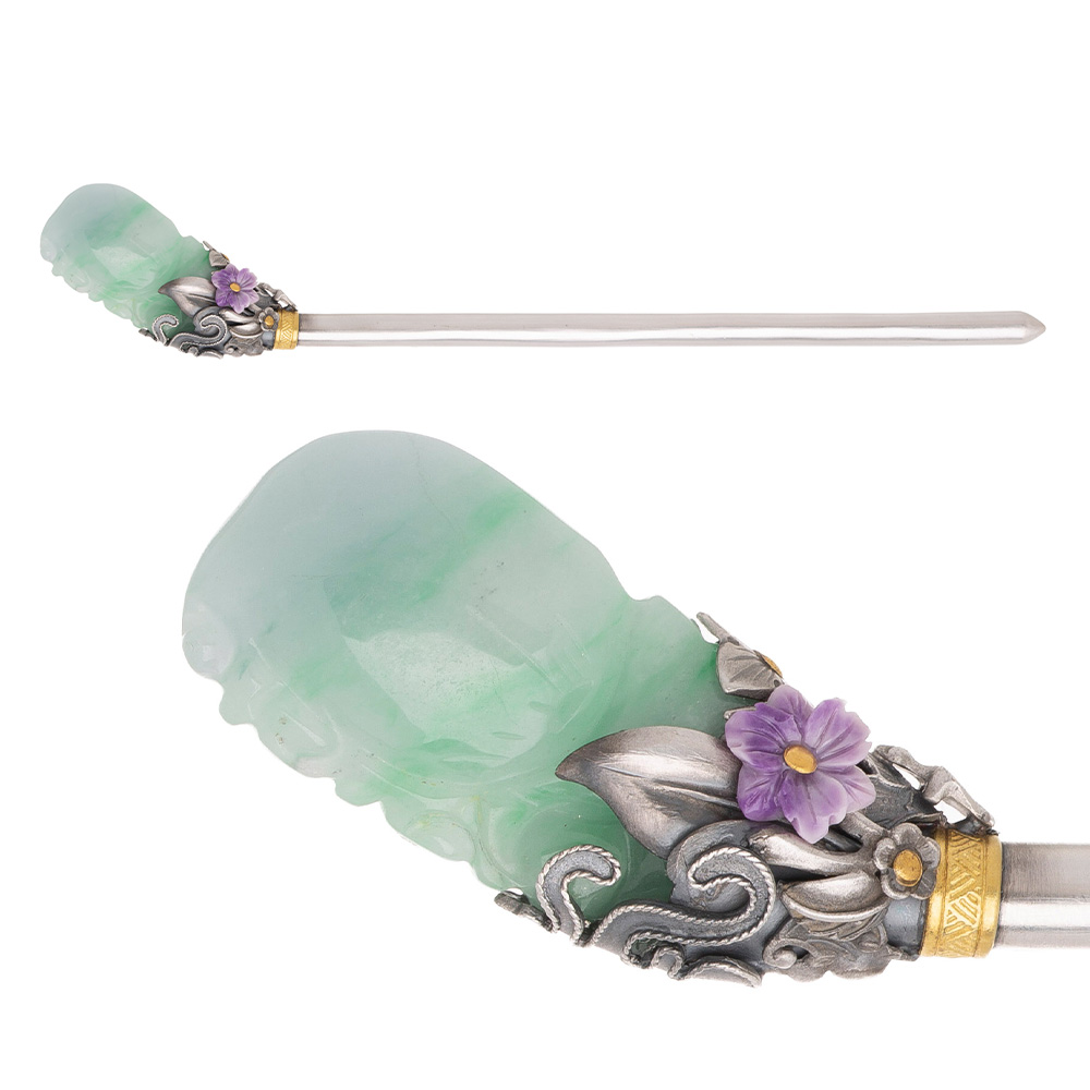 Jade binyeo hairpin (NASCHENKA Signature Binyeo)