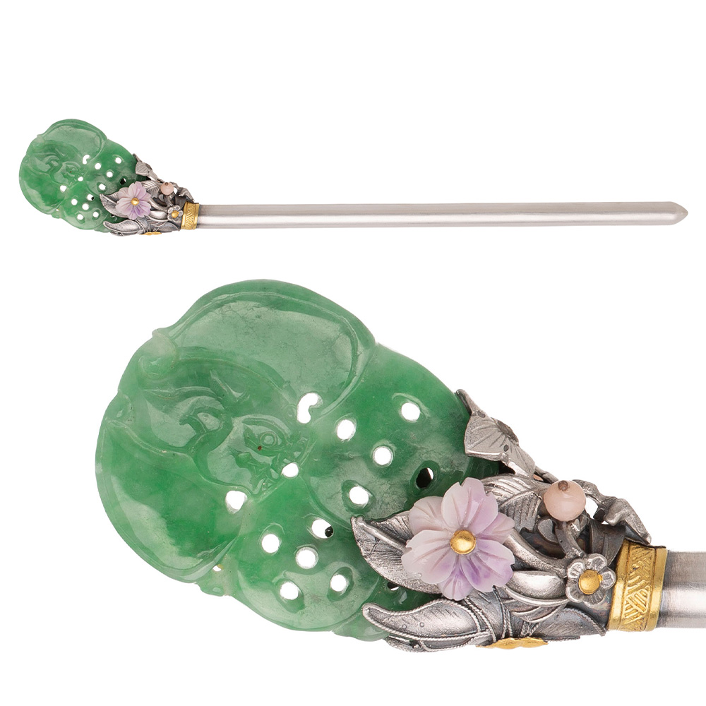 Jade binyeo hairpin (NASCHENKA Signature Binyeo)