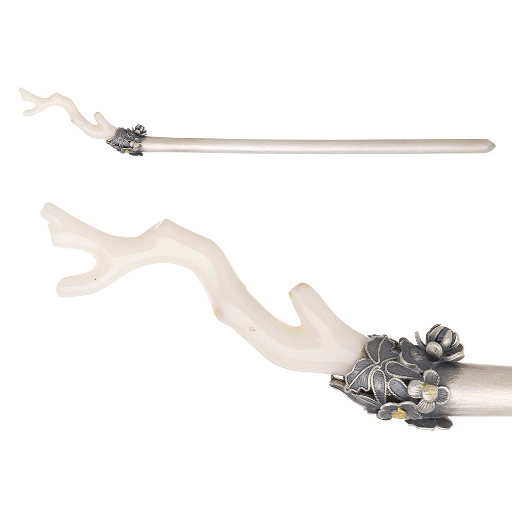 Coral silver binyeo hairpin (NASCHENKA Signature Binyeo)