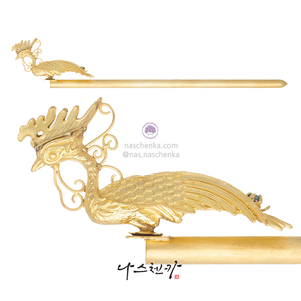 Phoenix silver binyeo hairpin No. 3 (Royal Motif Binyeo)